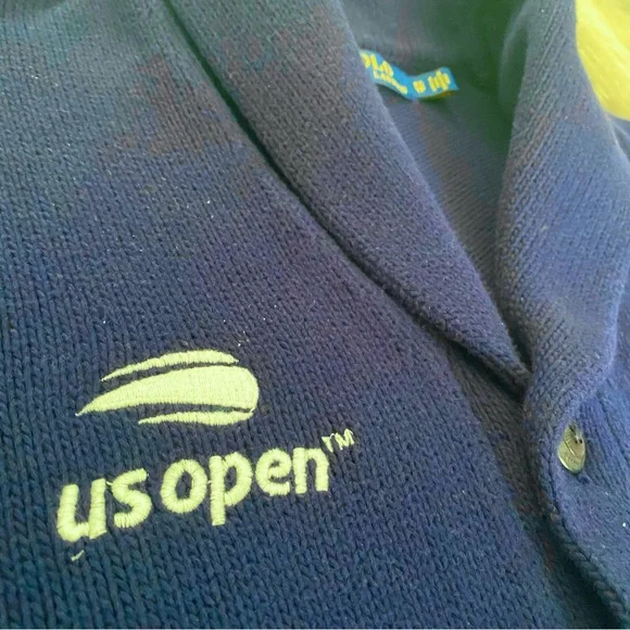 Polo Ralph Lauren US Open Cotton Cardigan RARE Sweater - Picture 4 of 16